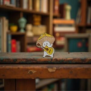 Cute mushroom enamel pin Festival Gift Concert Holiday